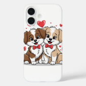 Happy Cartoon Puppies iPhone / iPad case (Rückseite)