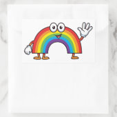 Happy Cartoon Rainbow Character Sticker (Tasche)