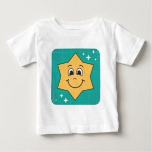 Happy Cartoon Star Smiley Charakter Weihnachten De Baby T-shirt