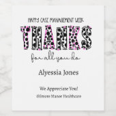 Happy Case Management Week Weinetikett (Einzelnes Label)