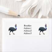 Happy Cassowary Vogel Cartoon Illustration (Insitu)