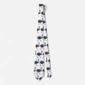 Happy Cassowary Vogel Cartoon Illustration Krawatte (Vorderseite)