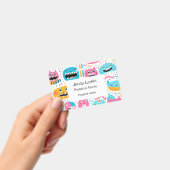 Happy Cat and Monster Gesichter Ausweis (Handheld)