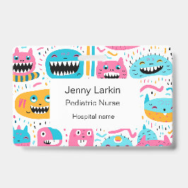 Happy Cat and Monster Gesichter Ausweis