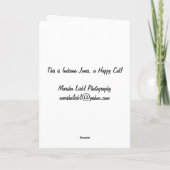 Happy Cat Birthday Card Karte (Rückseite)