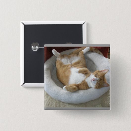 Happy Cat Button (Vorne & Hinten)