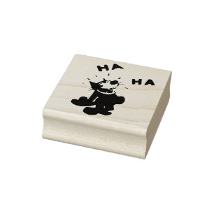 Happy Cat Cartoon Art Briefmarke Gummistempel