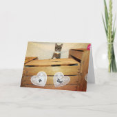 Happy Cat Daddy's Day - Vatertag Karte (Vorderseite)