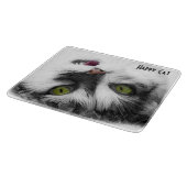 Happy Cat elegant anpassbar Schneidebrett (Ecke)