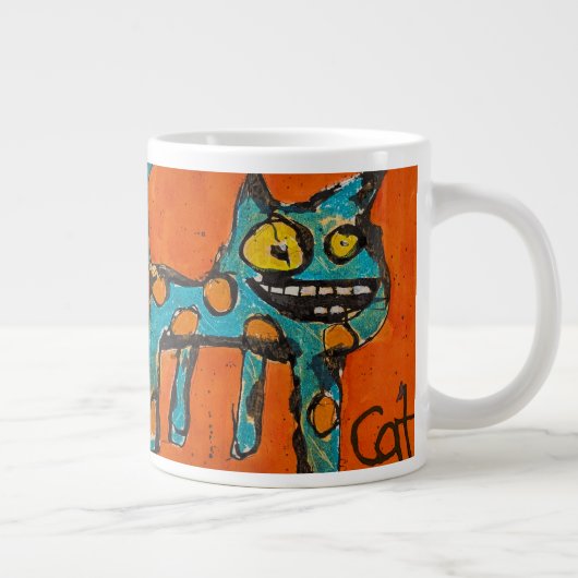 Happy Cat Jumbo-Tasse (Rechts)