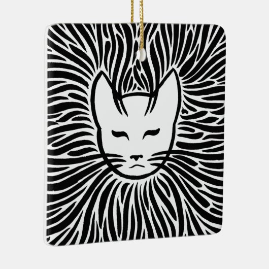 Happy Cat Keramikornament (Rechts)