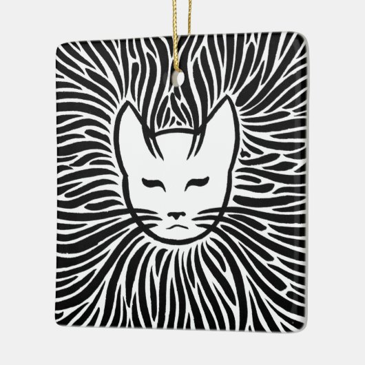 Happy Cat Keramikornament (Links)