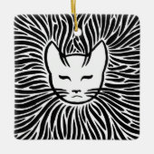 Happy Cat Keramikornament (Vorderseite)