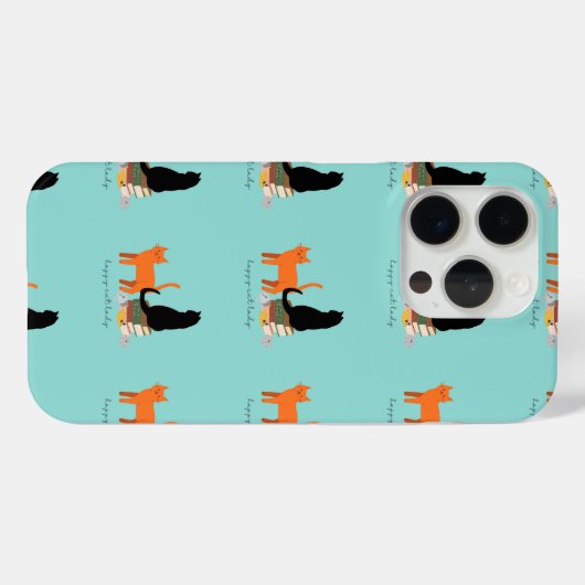 Happy Cat Lady Case-Mate iPhone Hülle (Rückseite (Horizontal))