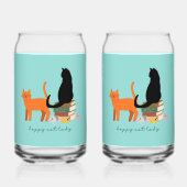 Happy Cat Lady Dosenglas (Rückseite)