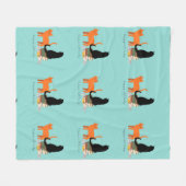 Happy Cat Lady Fleecedecke (Vorderseite (Horizontal))