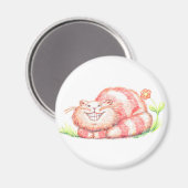 Happy Cat Magnet (Vorderseite/Rückseite)