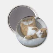 Happy Cat Magnet (Vorderseite/Rückseite)