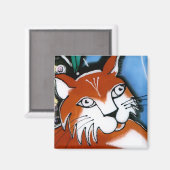 Happy Cat Magnet (Vorderseite/Rückseite)