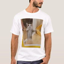 Happy Cat Mens T - Shirt