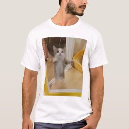 Happy Cat Mens T - Shirt