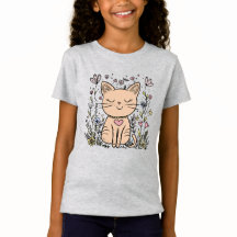 Happy Cat | Niedlicher Cartoon Cat T - Shirt