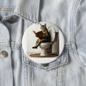 Happy Cat: Niedliches Kitten-Design für Katzen-Lie Button (Beispiel)