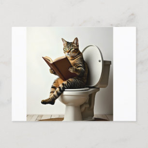 Happy Cat: Niedliches Kitten-Design für Katzen-Lie Feiertagspostkarte