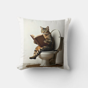 Happy Cat: Niedliches Kitten-Design für Katzen-Lie Kissen