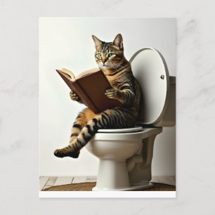 Happy Cat: Niedliches Kitten-Design für Katzen-Lie Postkarte