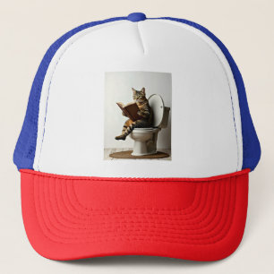 Happy Cat: Niedliches Kitten-Design für Katzen-Lie Truckerkappe