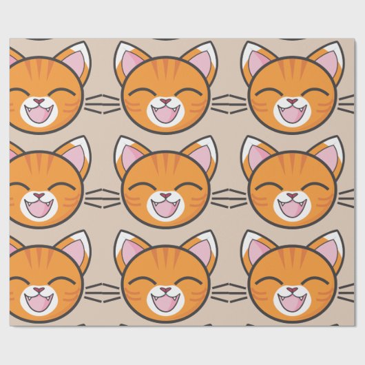 Happy Cat Packpapier (Flach)