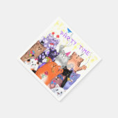 Happy Cat Party Napkins Serviette (Ecke)