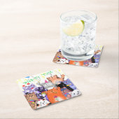 Happy Cat Party Paper Untersetzer Cartoon (Vor Ort)