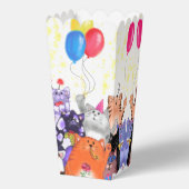 Happy Cat Party Popcorn Box Geschenkschachtel (Rückseite)