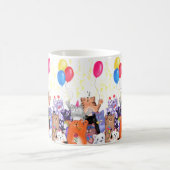 Happy Cat Party Tasse Cartoon (Mittel)