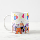 Happy Cat Party Tasse Cartoon (Links)