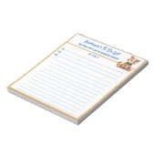 Happy Cat Personalisiert Planner Einfach modern Notizblock (Rotiert)