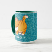 Happy Cat Personalisiert Tasse (Vorderseite Links)