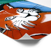 Happy Cat Poster (Ecke)