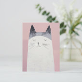 Happy Cat Postkarte (Stehend Vorderseite)