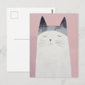 Happy Cat Postkarte (Vorne/Hinten)
