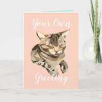 Happy Cat Purring Personalisiert