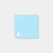 Happy Cat Sky Blue Post-it Klebezettel (Vorderseite)