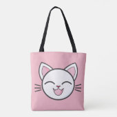 Happy Cat Tote Tasche (Rückseite)