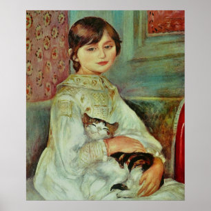 Happy Cat von Renoir Poster