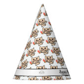 Happy Cat with Ice Cream Partyhütchen (Links)