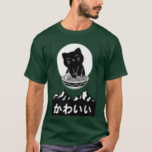 Happy Cat with Ramen T-Shirt