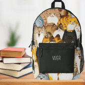 Happy Cats Bedruckter Rucksack