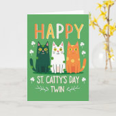 Happy Cats Glitter Texture Card Karte (Gelbe Blume)